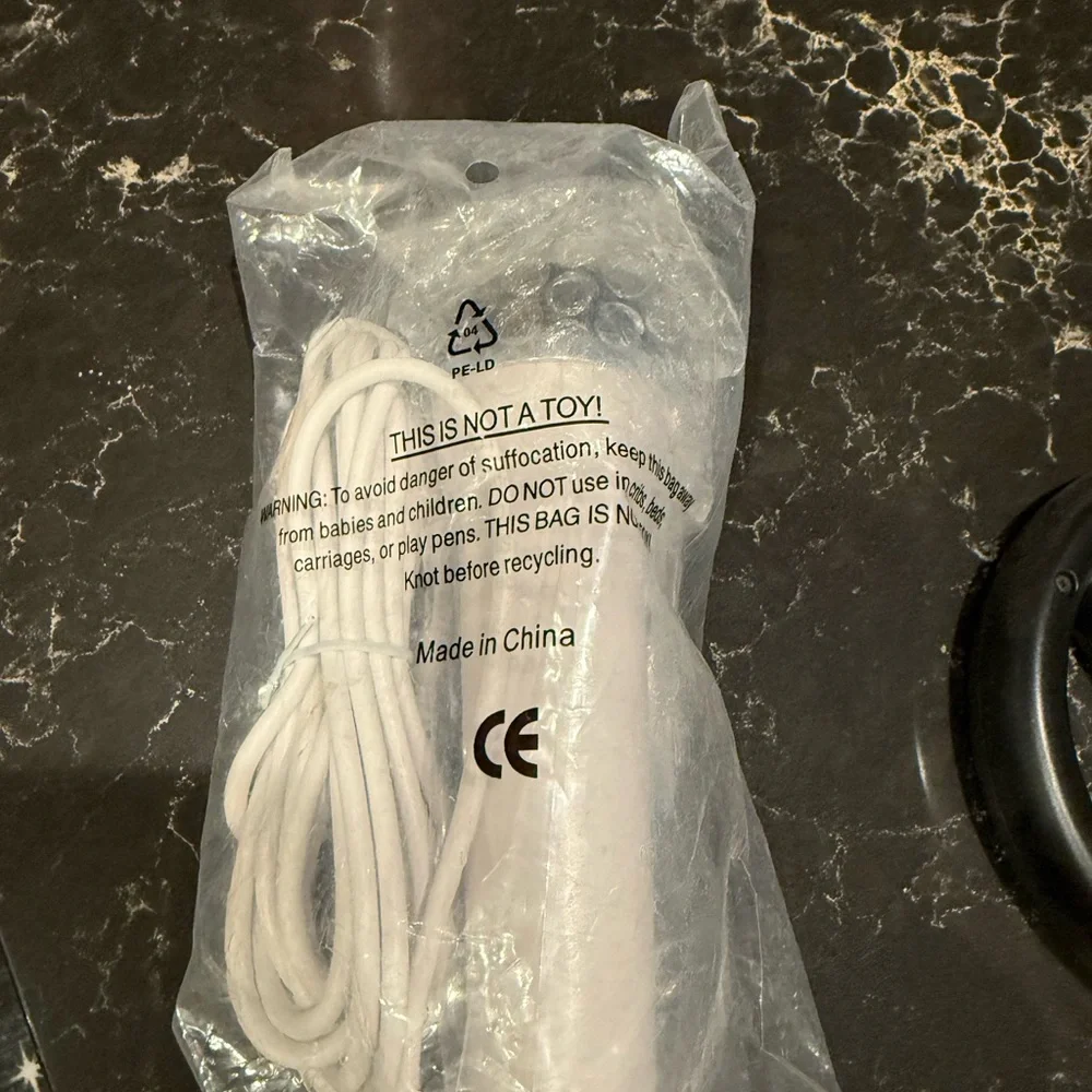 White Wired microphone
